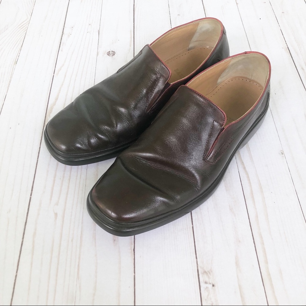 Bally Burgundy Men’s Leather Loafers Size 8.5